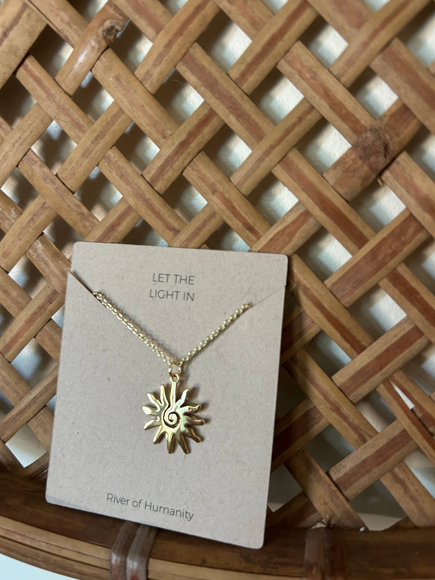 Spiral Sun Necklace