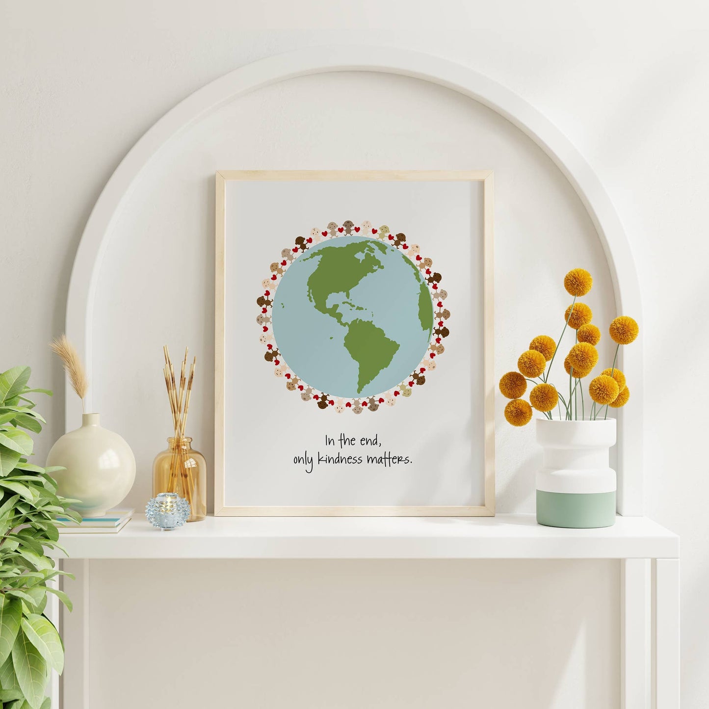 Jewel | Hands modern nursery song lyric music wall art
