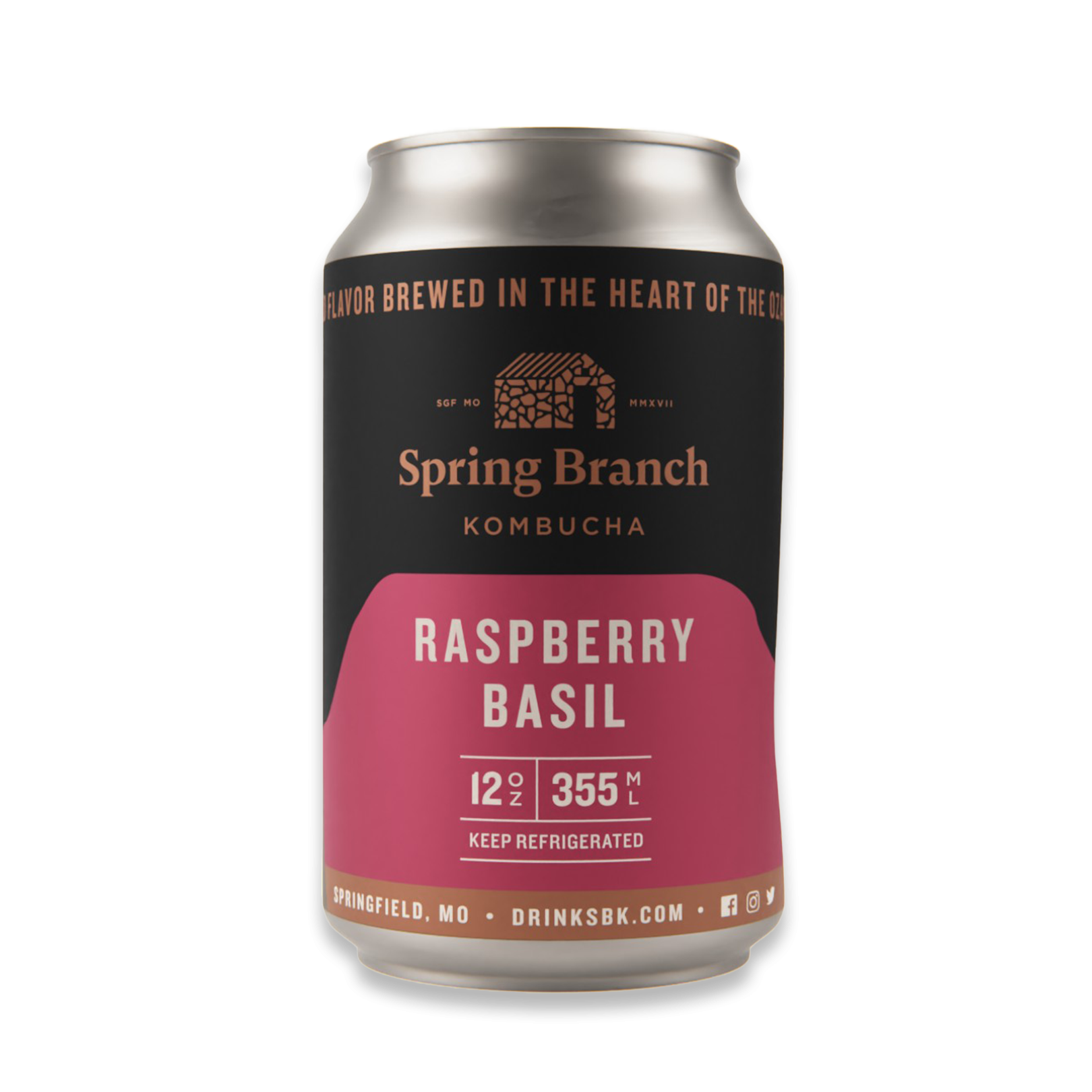 Raspberry Basil Kombucha, 12 oz – Scenic Drive Apparel & Gifts