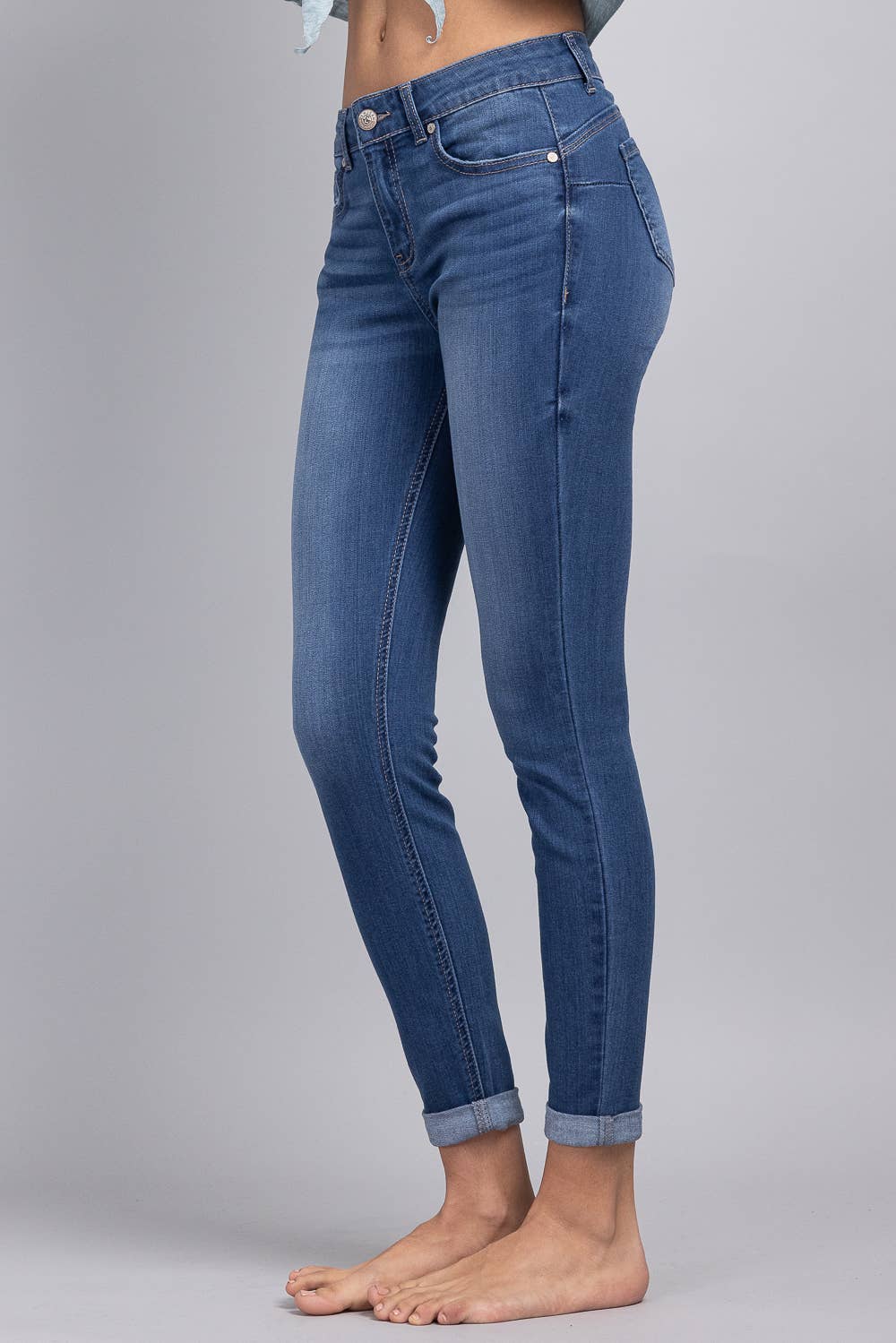 Push Up Ankle Skinny Jeans