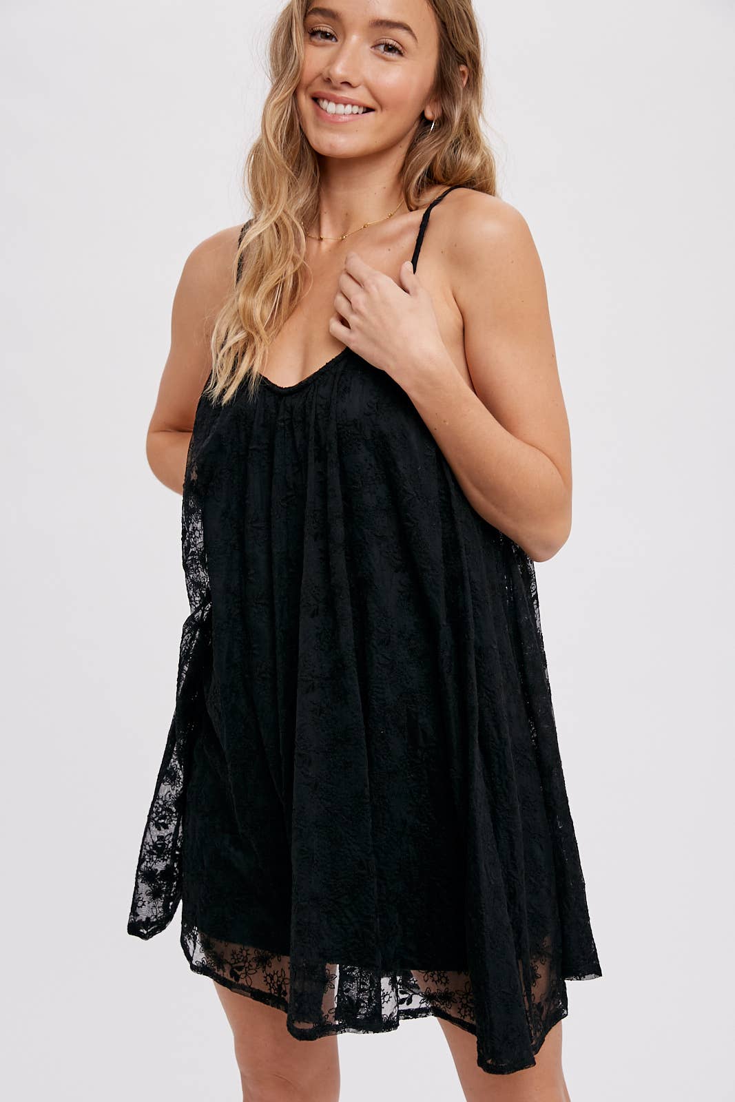 Lace Cami Shift Dress