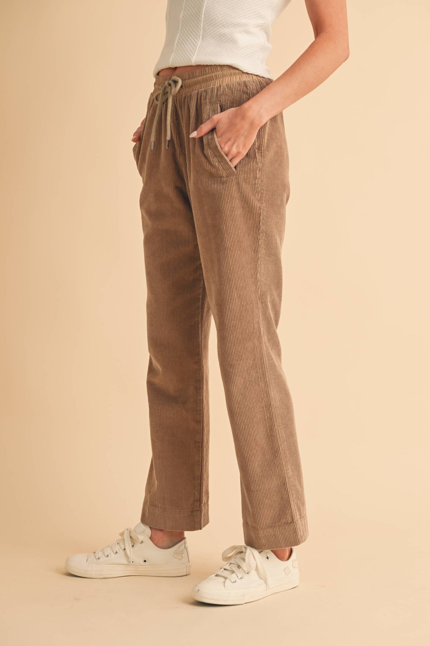 Corduroy Drawstring Pants