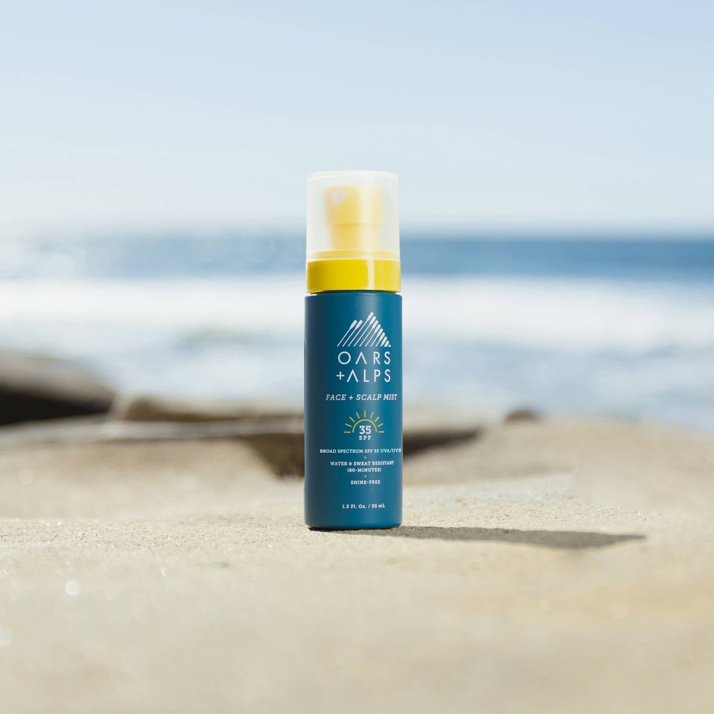 Men's Face + Scalp Mist with SPF 35, Lightweight Sunscreen