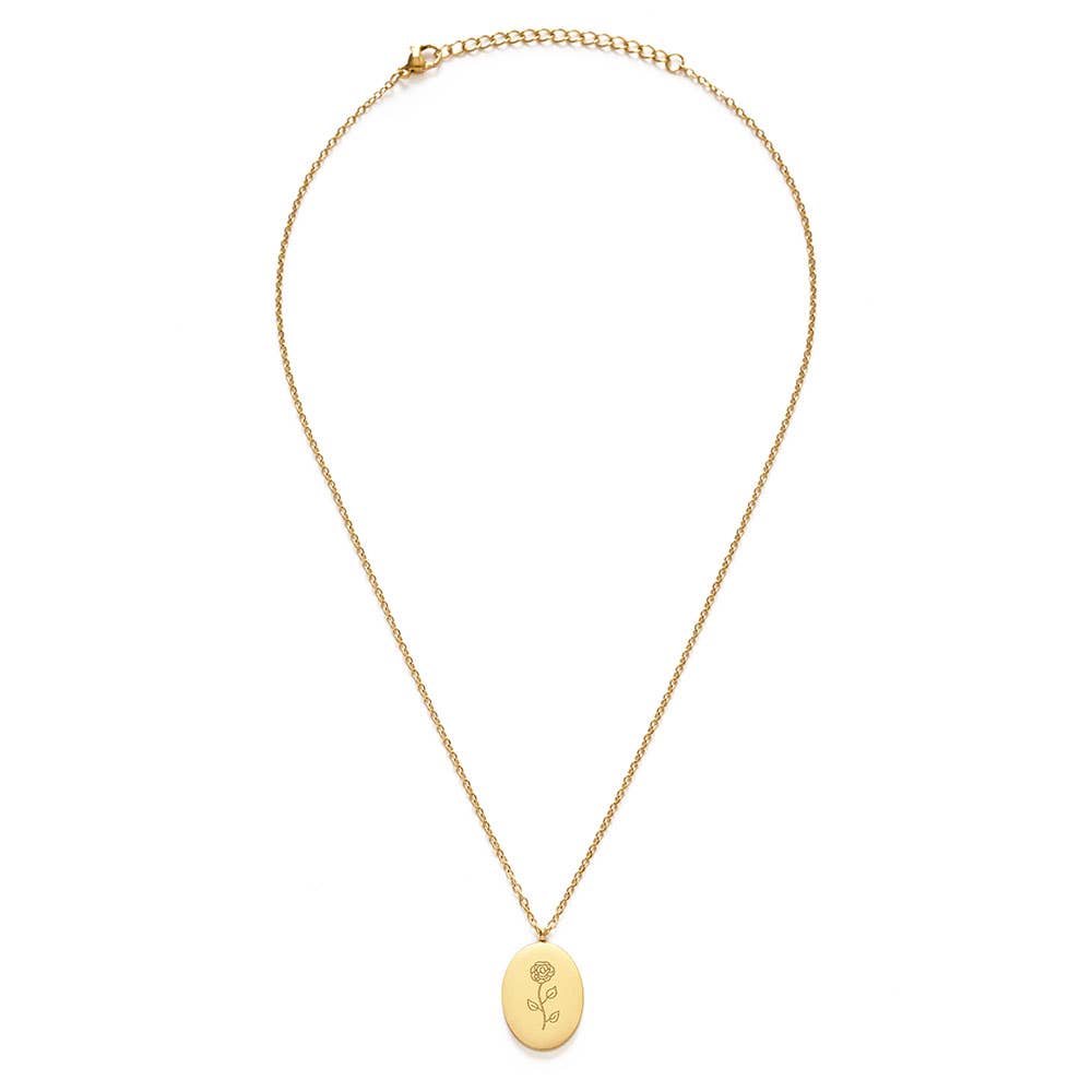 Birth Flower Necklace