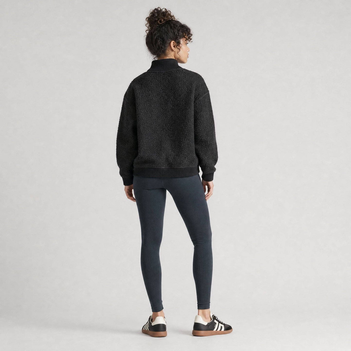 Women's Magnolia Bouclé Quarter Zip Pullover