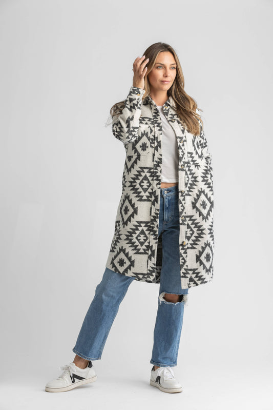 Women's Faux Wool Long Coat