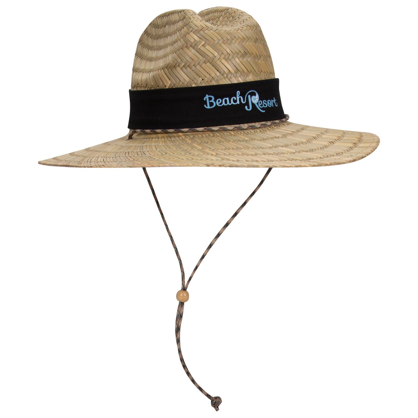 Straw Lifeguard Hat with Adjustable Cord
