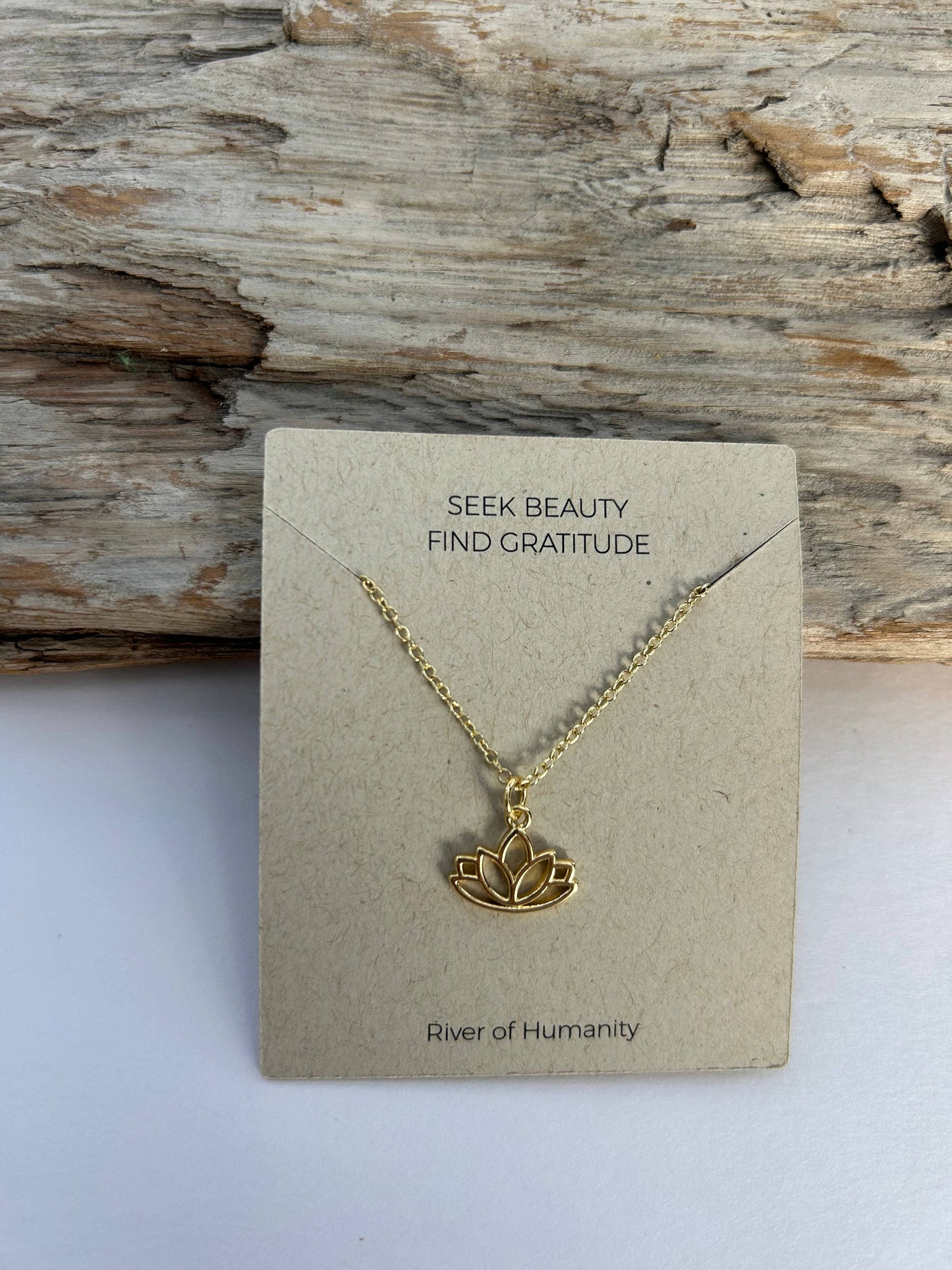 Golden Lotus Necklace  