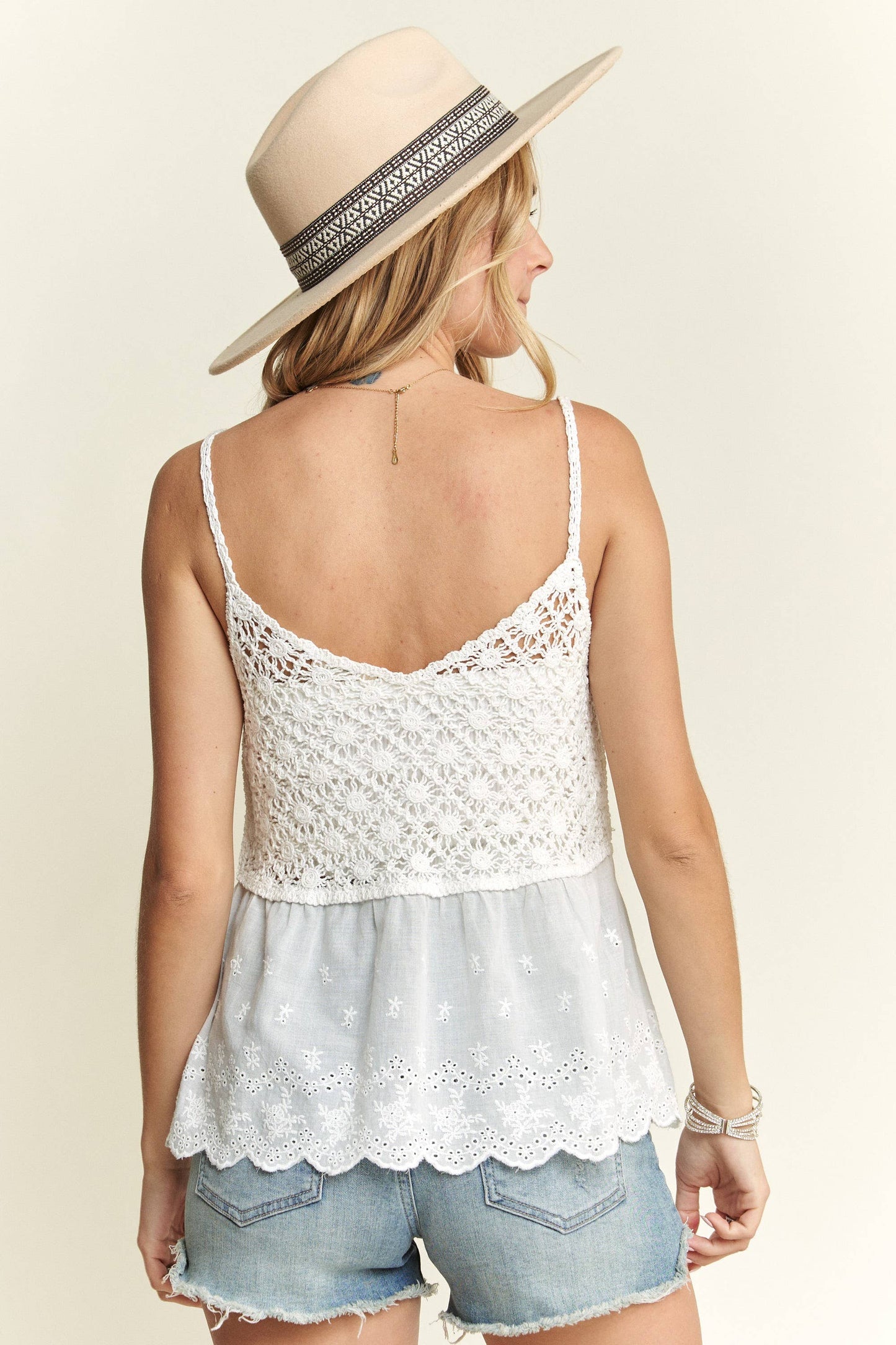 Crochet V-Neck Tank