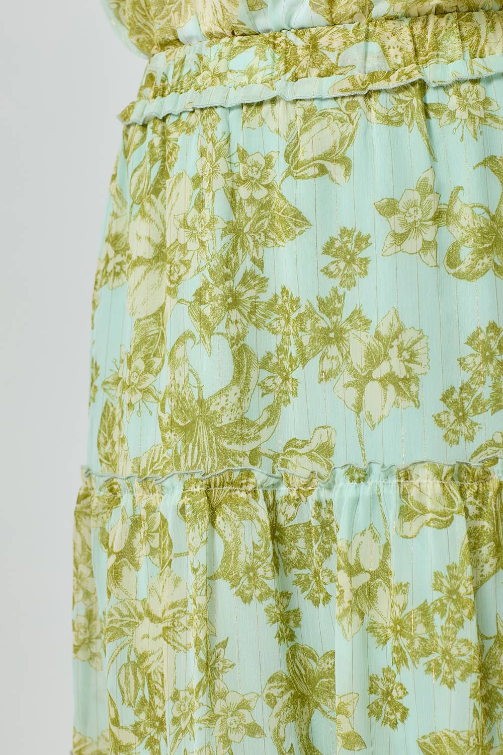 Tiered Chiffon Skirt