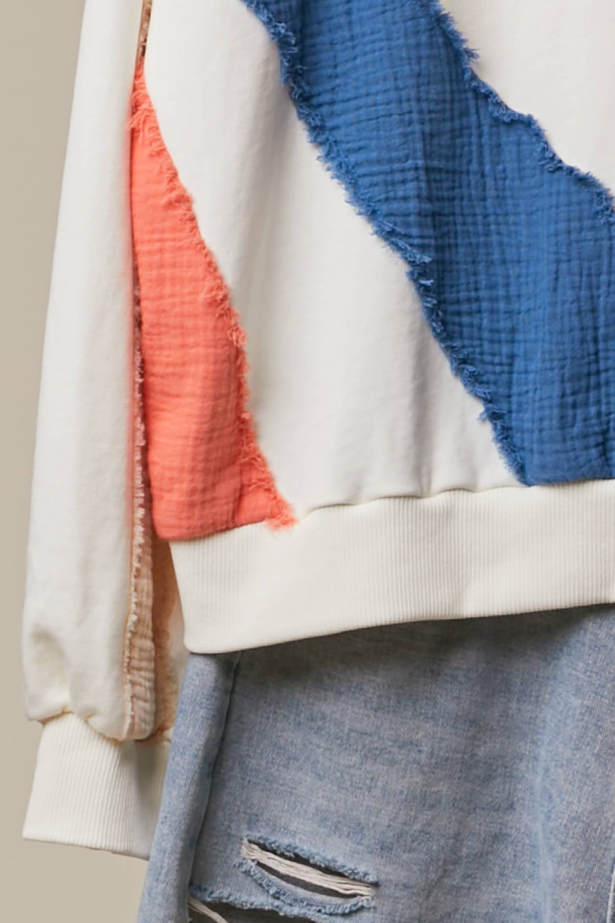 Sun Patchwork Sweatshirt