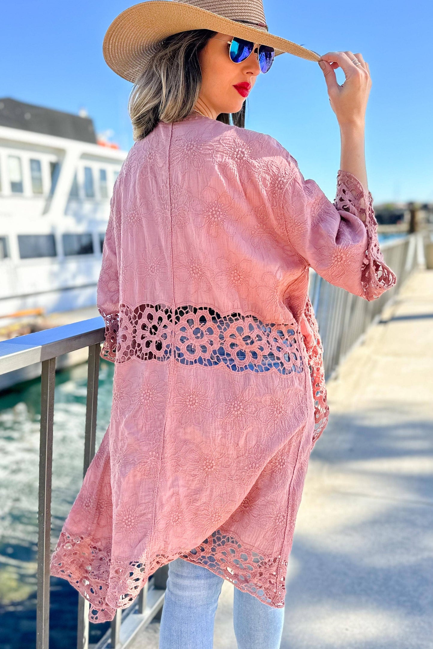 Floral Lace Kimono
