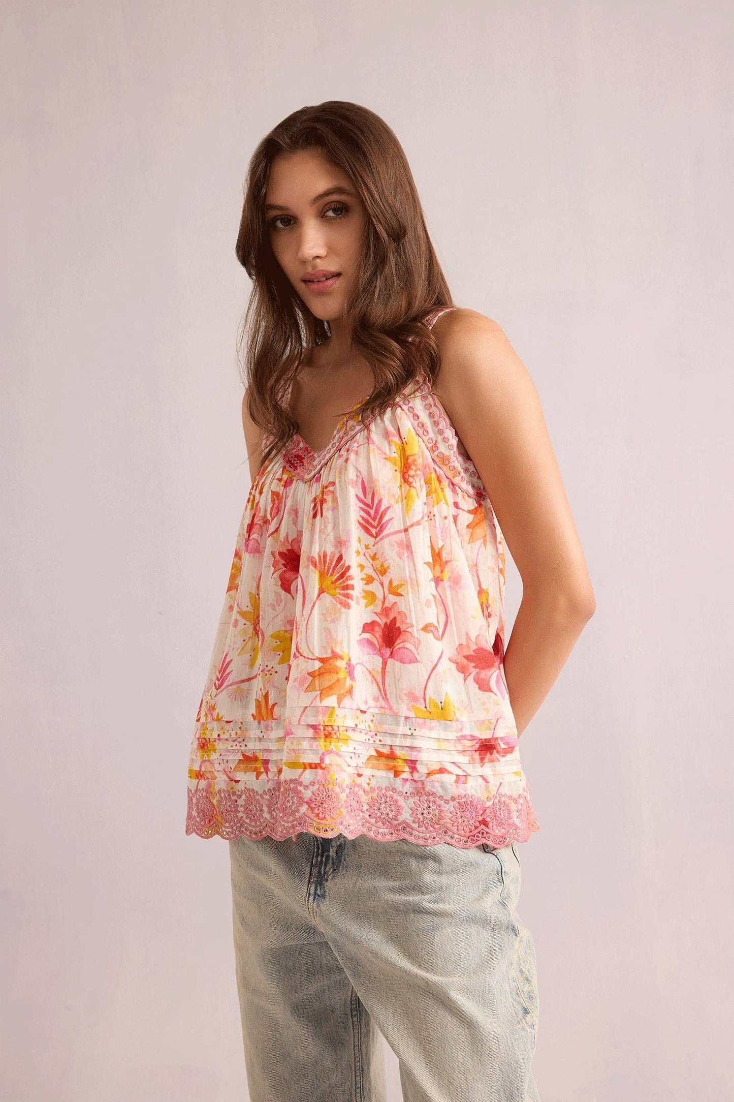 Carefree Floral Top