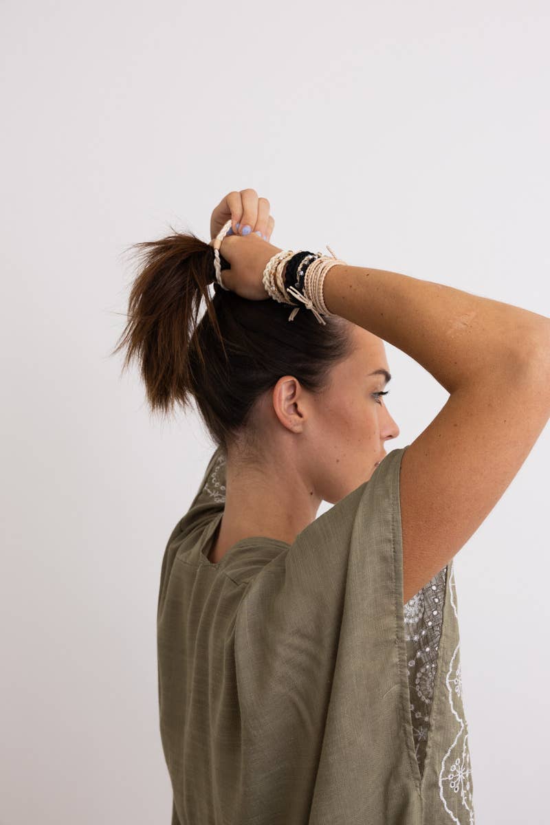 Stackable Hair Tie Bracelet Set