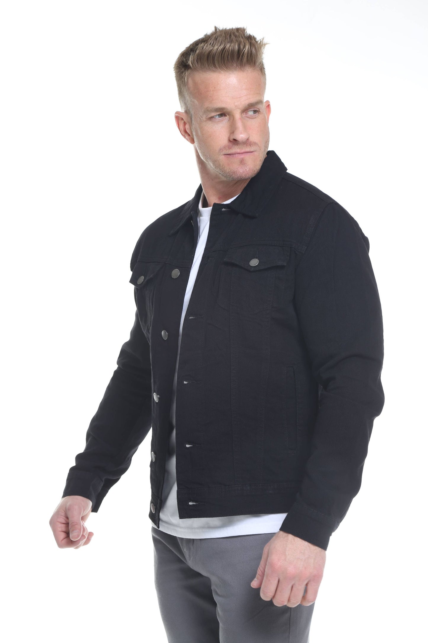 Black Men's Denim Jacket