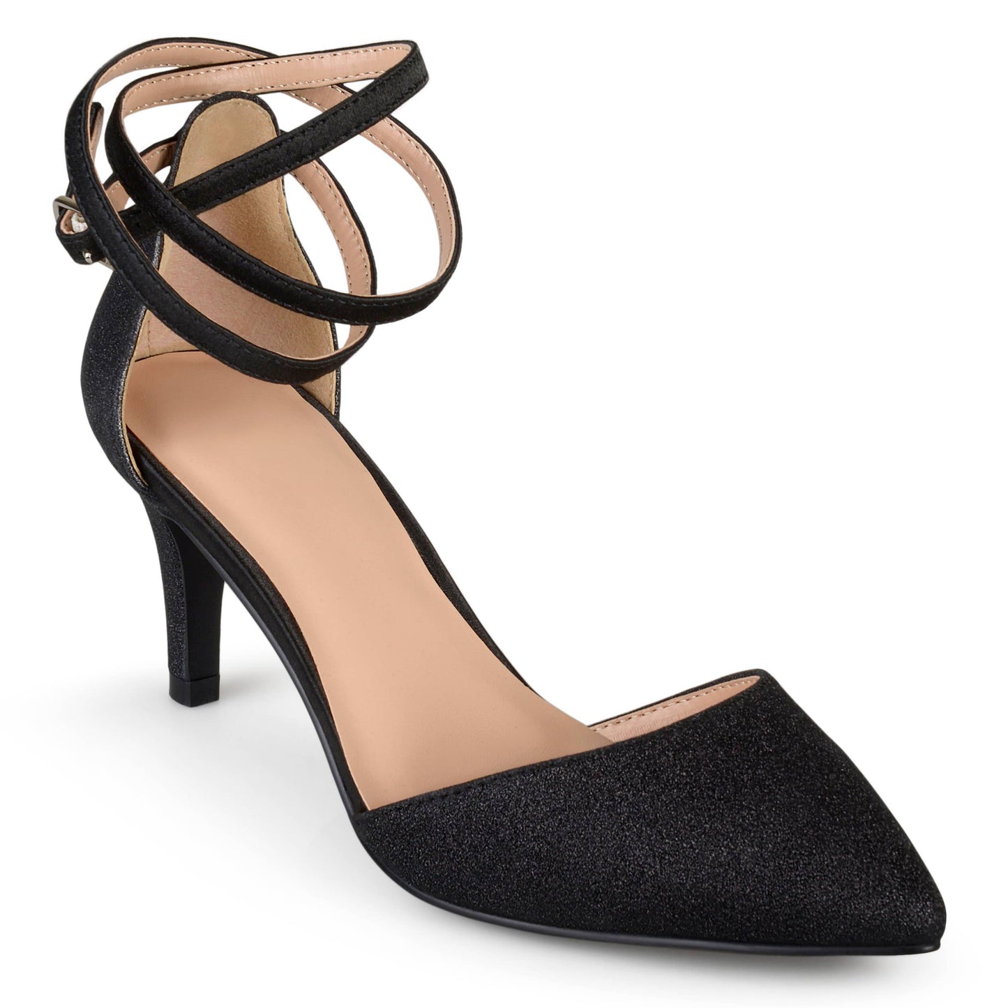 Luela Pump - Black and Rose Gold