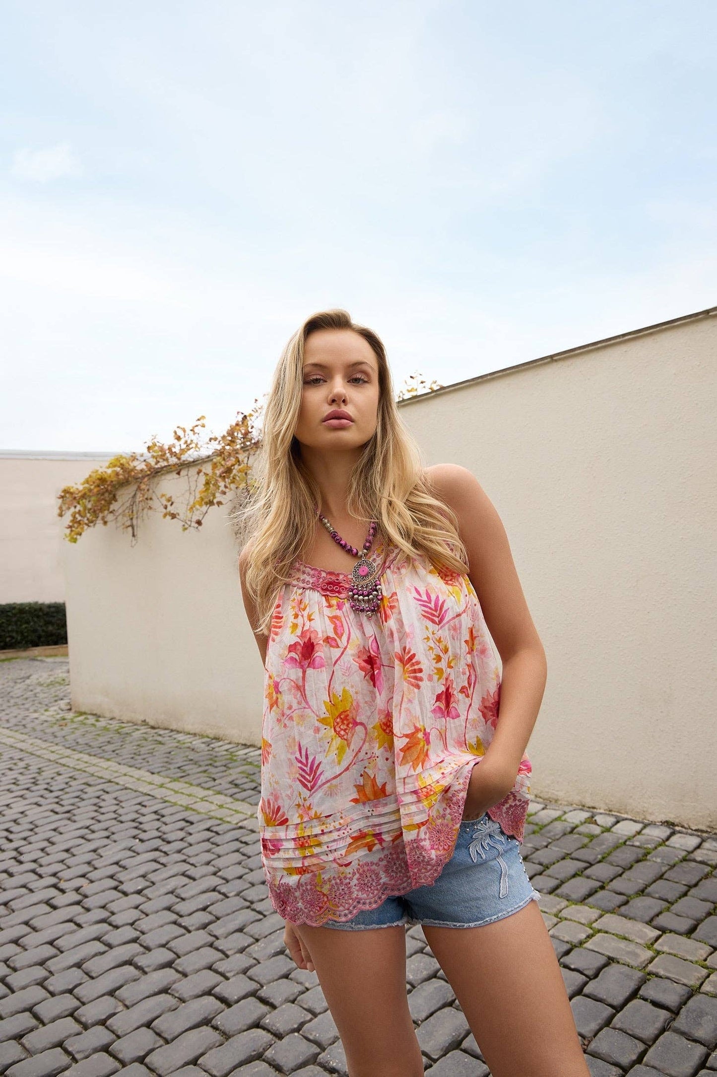 Carefree Floral Top