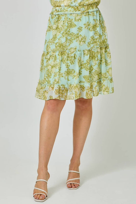 Tiered Chiffon Skirt