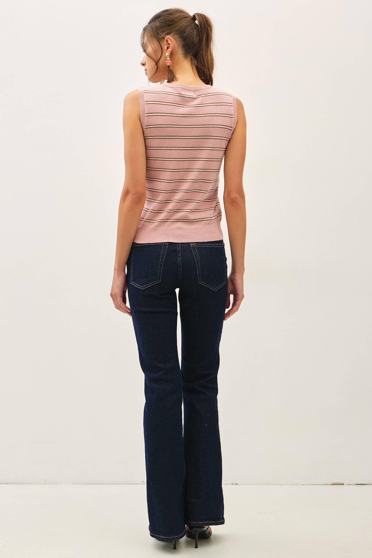 Scottie Multi Steiped Sweater Tank