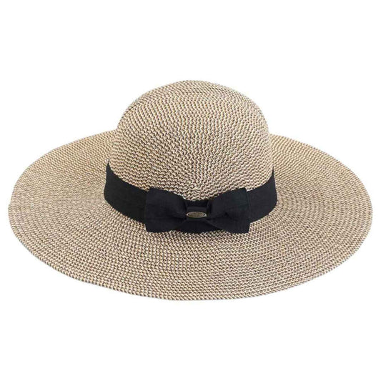 Foldable Straw Sun Hat With Detachable Bow