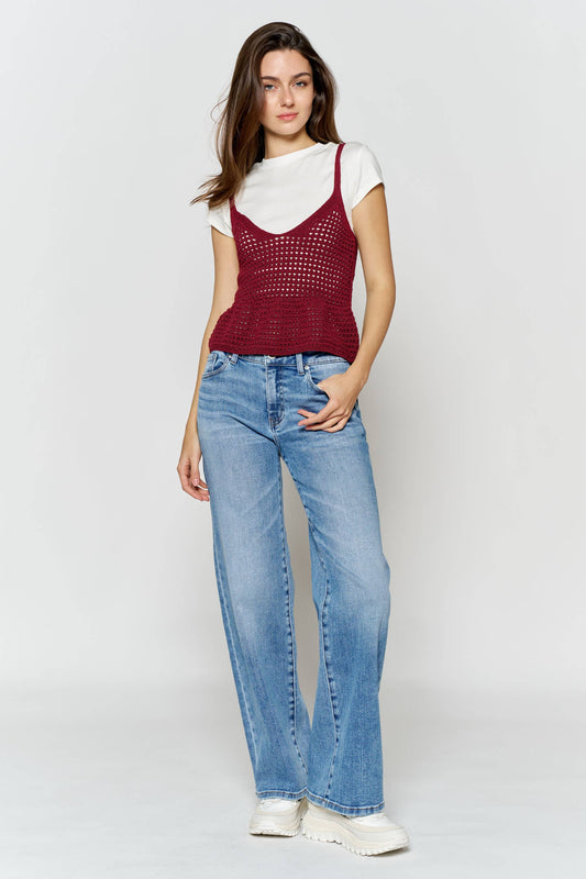 High Rise Wide Leg Jeans
