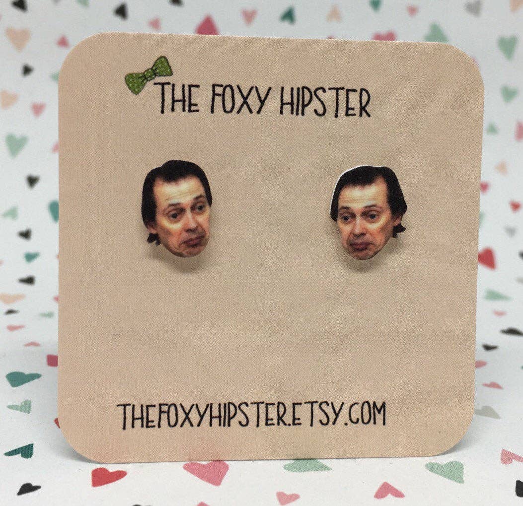 Steve Buscemi Inspired Stud Earrings
