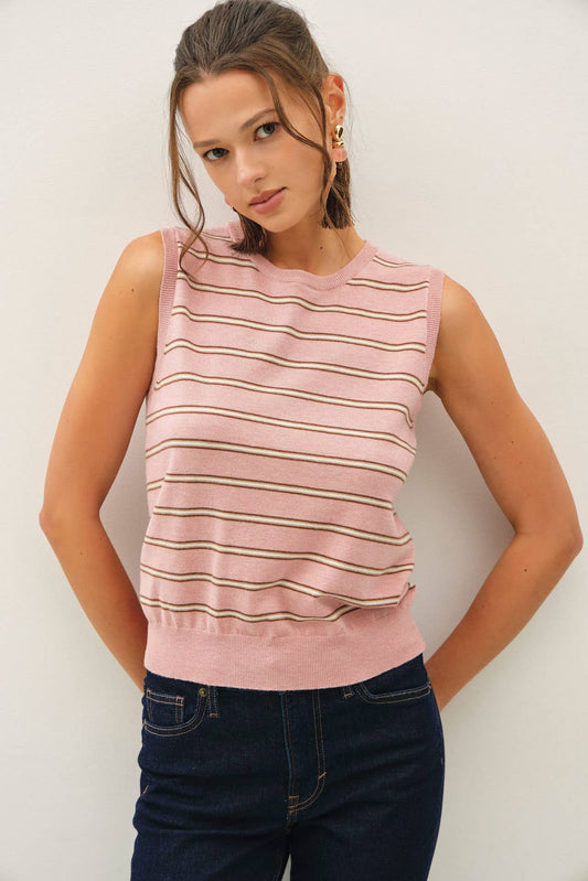 Scottie Multi Steiped Sweater Tank