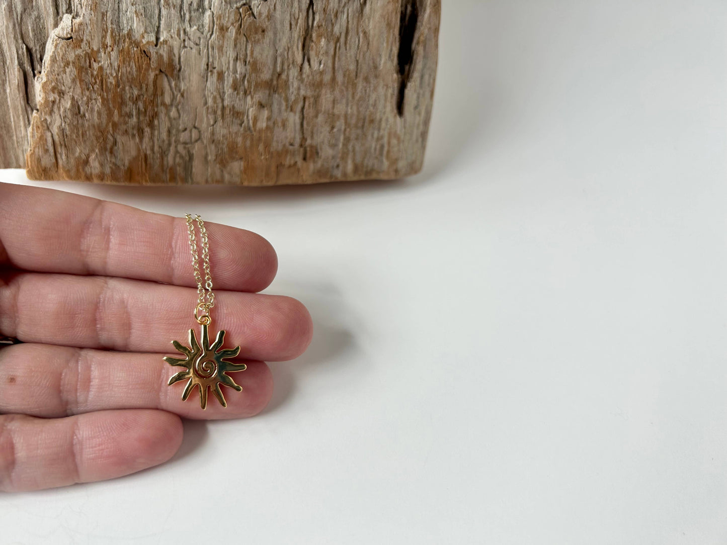 Spiral Sun Necklace