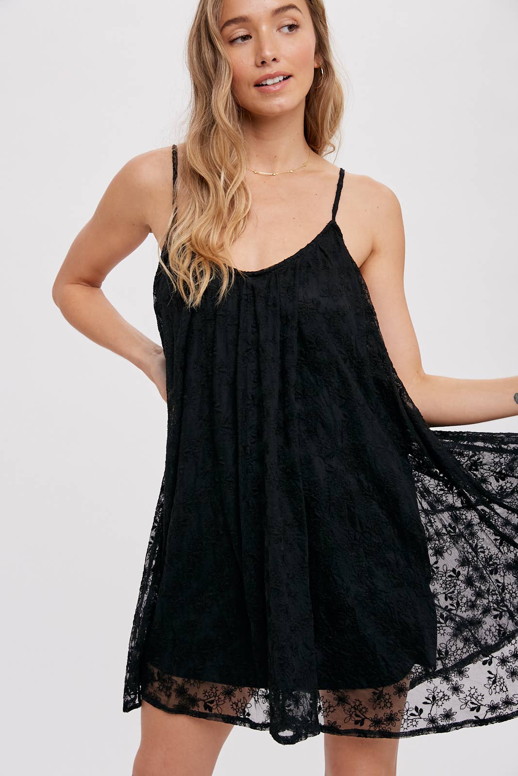 Lace Cami Shift Dress