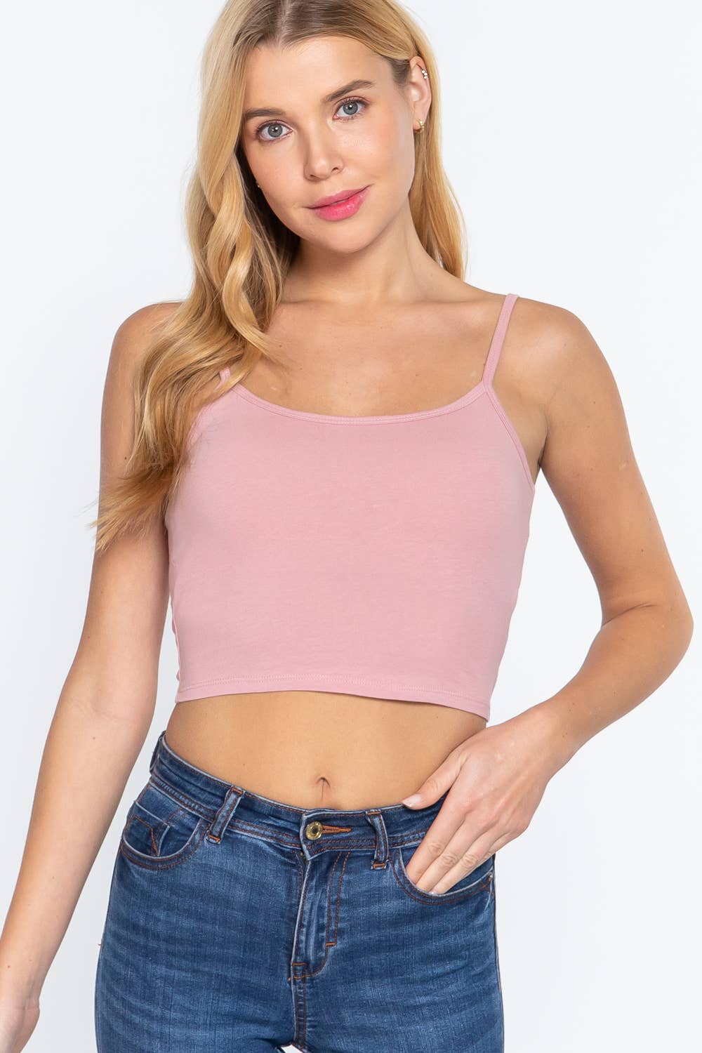 Fitted Removable Cup Bra Cami