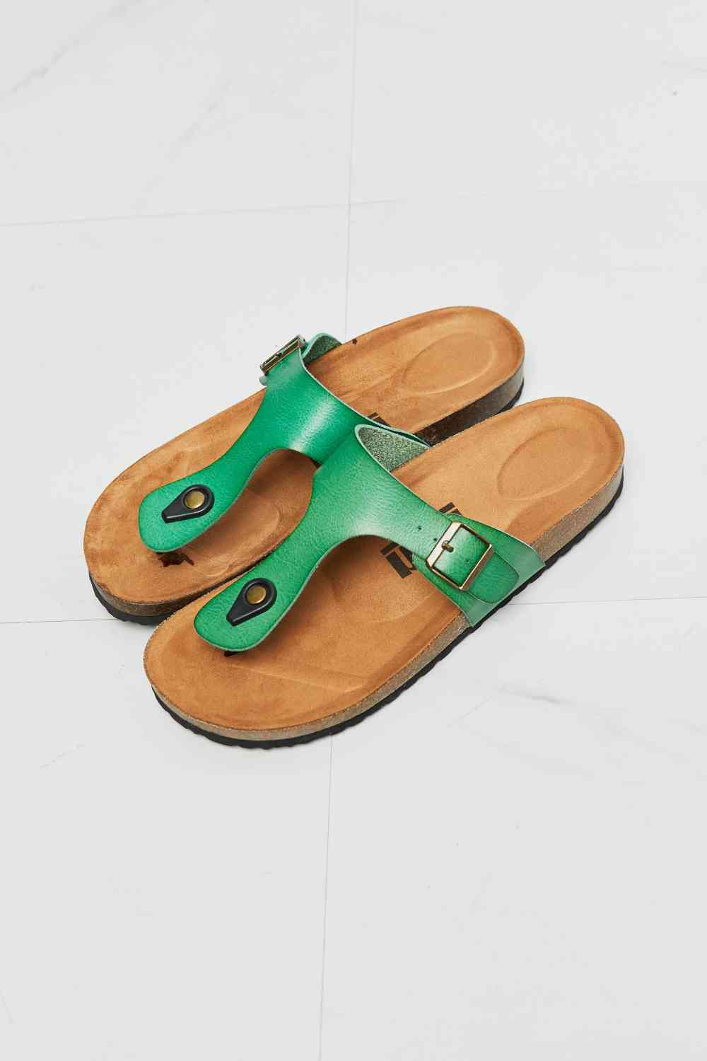 Drift Away T-Strap Flip-Flop in Green