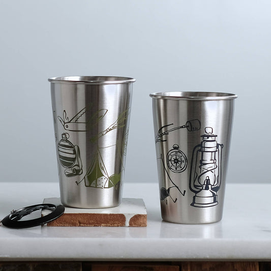 Stainless Steel Metal Pint Tumbler - Camping Tools