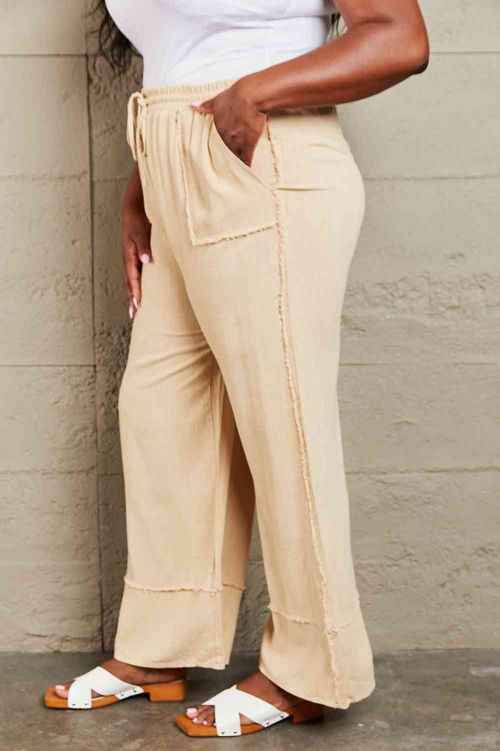 Love Me Mineral Wash Wide Leg Pants