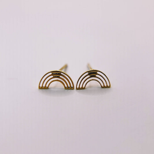 Mini Rainbow Stud Earrings