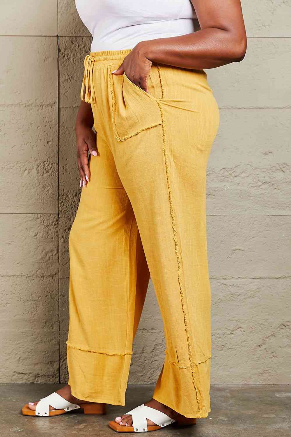 Love Me Mineral Wash Wide Leg Pants