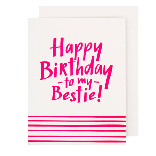 Birthday - To My Bestie Birthday Card