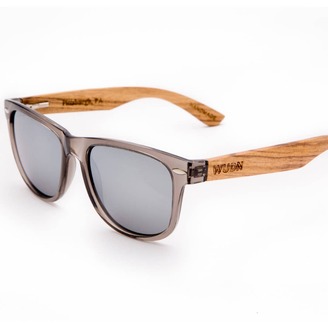 Real Wood Sunglasses - Grey Zebra Wood Wanderers