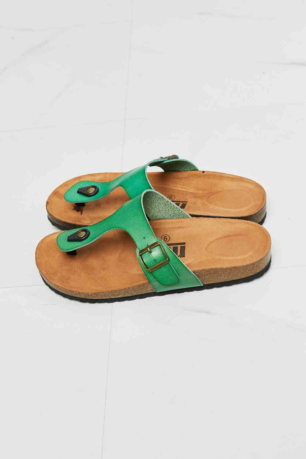 Drift Away T-Strap Flip-Flop in Green