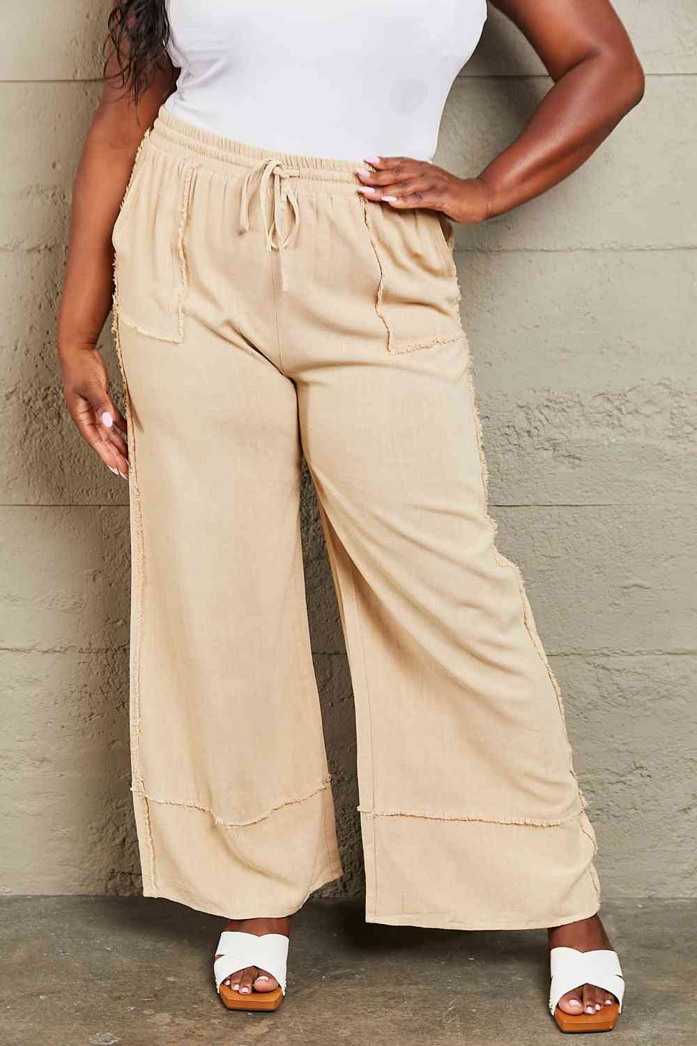 Love Me Mineral Wash Wide Leg Pants